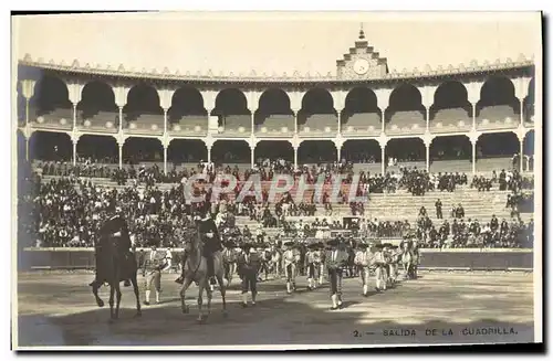 Cartes postales Salida De La Cuadrilla Corrida Taureau