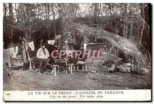 Ansichtskarte AK La Vie Sur Le Front L&#39Atelier Du Tailleur Militaria