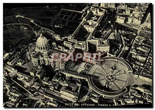 Cartes postales moderne Citta Del Vaticano Piazza S Pietro La basilica Roma