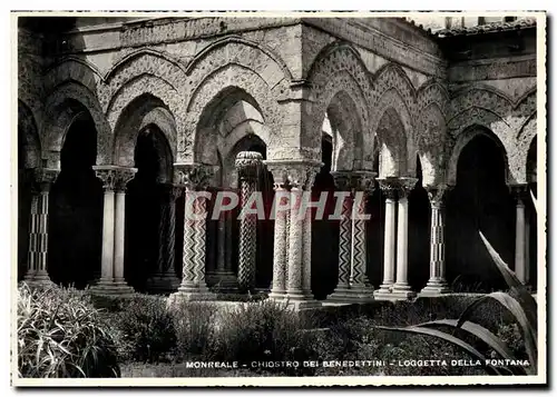 Cartes postales moderne Monreale Chiostro dei Benedettini Loggetta Della Fontana