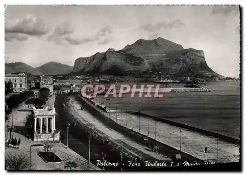 Moderne Karte Palermo Foro Umberto I e Monte Pellegrino