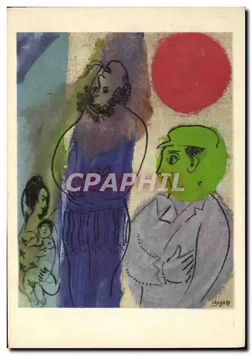 Cartes postales moderne Chagall les Clowns