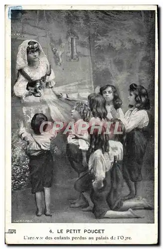 Cartes postales Le Petit Poucet L&#39 arrive des enfants perdus au palais de I&#39Ogre