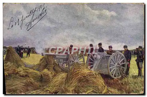 Cartes postales en guerre Notre glorieux 75 Militaria