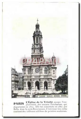 Cartes postales Paris L&#39Eglise de la Trinite