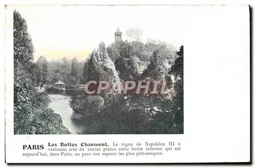 Cartes postales Paris Les Buttes Chaumont