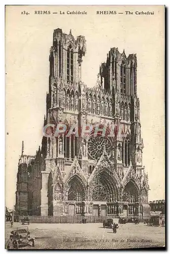 Cartes postales Reims La Cathedrale