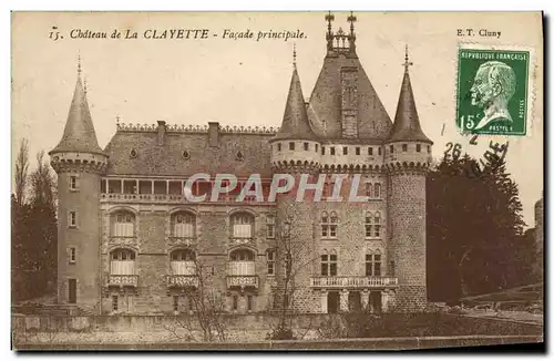 Cartes postales Chateau de La Clayette Facade Principale