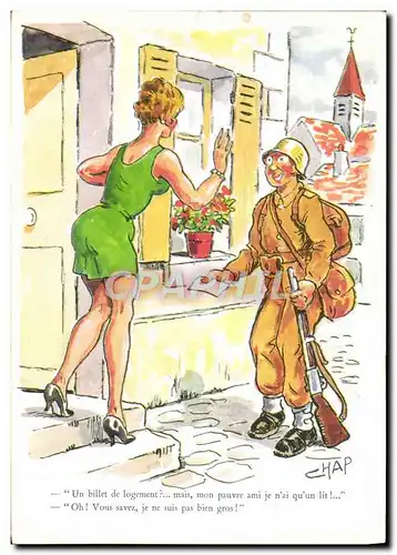Cartes postales Un billet de logement mais mon pauvre ami Soldat Militaria 2837