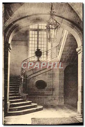 Ansichtskarte AK Abbaye de Royaumont Asnieres sur Oise Escalier de la Maison des Hotes