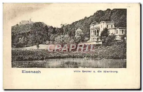 Cartes postales Eisenach Villa Reuter u Die Wartburg