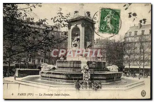 Ansichtskarte AK Paris La Fontaine Saint Sulpice