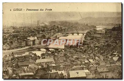Cartes postales Liege Panorama Des Ponts