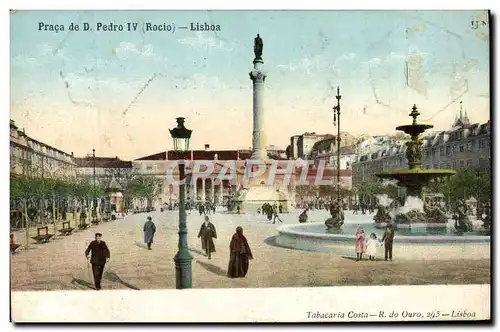 Cartes postales Praca De D Pedro Lisboa