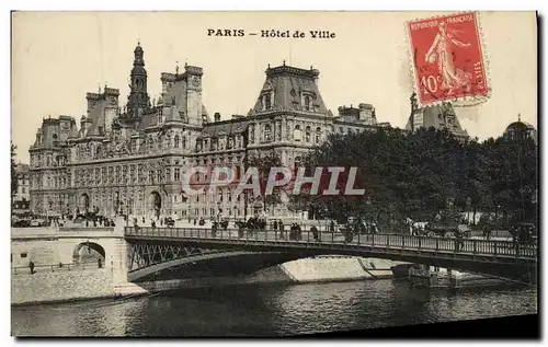 Cartes postales Paris Hotel De Ville