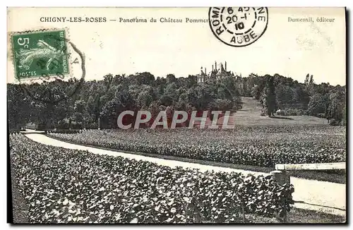 Cartes postales Chigny Les Roses Panorama du Chateau Pommercy