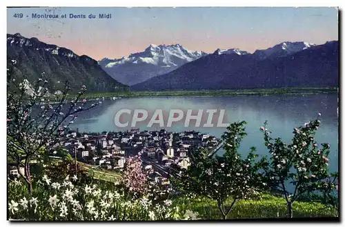 Cartes postales Montreux et Dents du Midi