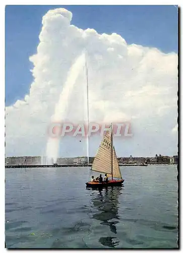 Cartes postales Geneva La rade et le Jet d&#39eau