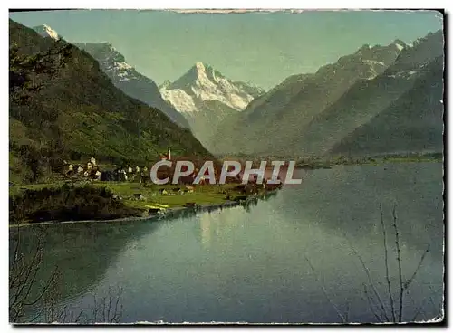 Cartes postales moderne Urnersee Fluelen mit Bristenstock