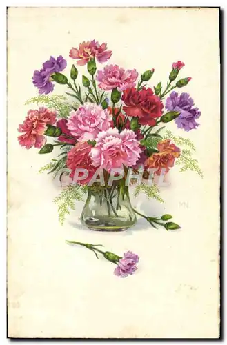 Cartes postales Fantaisie Fleurs