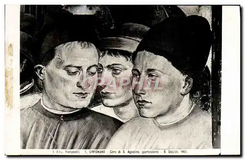 Cartes postales Gimignan Coro di s Agostino