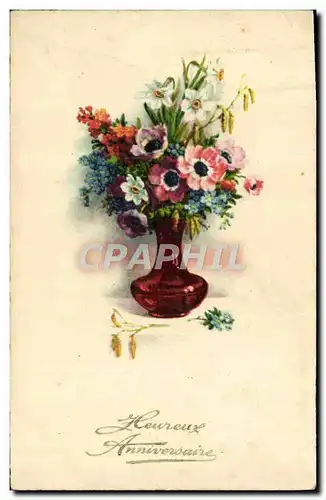 Cartes postales Fantaisie Fleurs