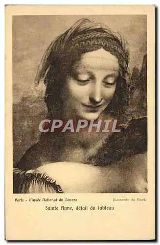 Ansichtskarte AK Paris Musee national du Louvre Sainte Anne detail du tableau