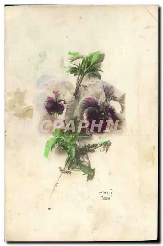 Cartes postales Fantaisie Fleurs