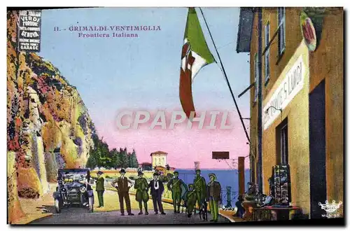 Cartes postales Grimaldi Ventimiglia Frontiera Italiana Douanes