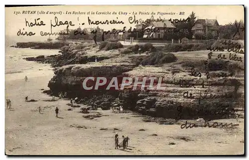 Ansichtskarte AK Royan Les Rochers et la Corniche du Chay La Pointe du pigeonnier