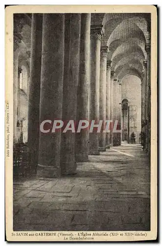 Cartes postales St Savin sur Gartempe L'Eglise Abbatiale Le deambulatoire