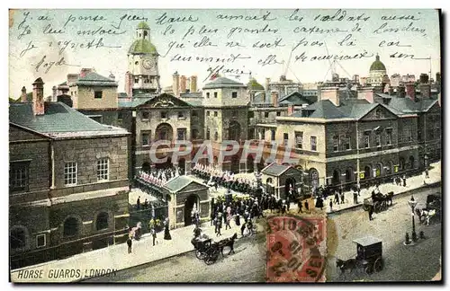 Cartes postales London Horse Guards Militaria