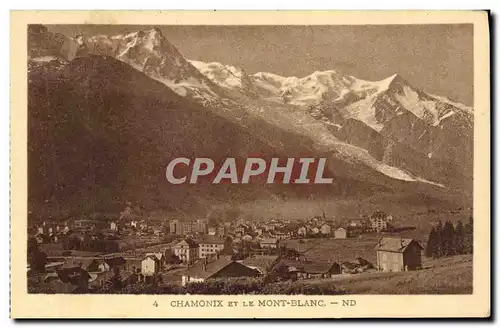 Cartes postales Chamonix Et Le Mont Blanc