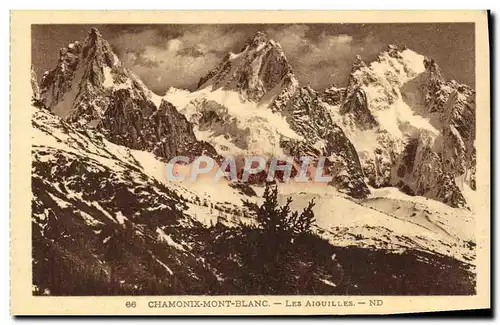 Cartes postales Chamonix Le Mont Blanc Les Aiguilles