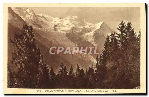 Cartes postales Chamonix Mont Blanc Le Mont Blanc