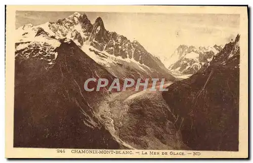 Cartes postales Chamonix Mont Blanc La Mer De Glace