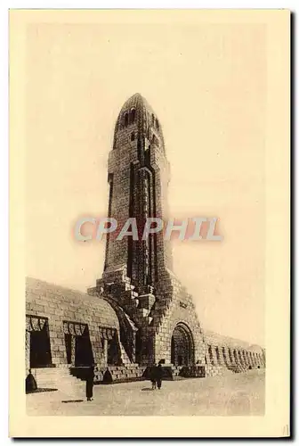 Cartes postales Ossuaire de Douamont et phare Militaria