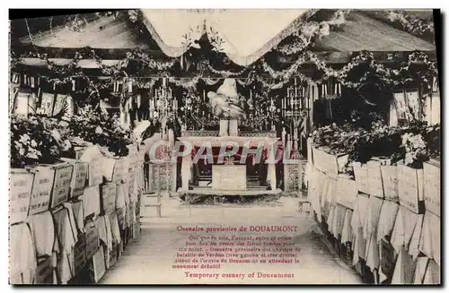 Cartes postales Ossuaire Provisoire de Douaumont Militaria