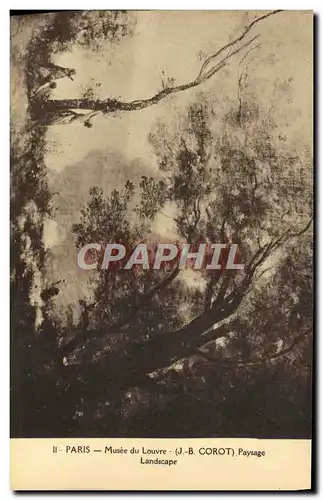Cartes postales Paris Musee du Louvre Corot Paysage