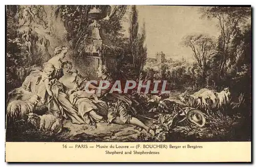 Cartes postales Paris Musee du Louvre Berger et Bergeres