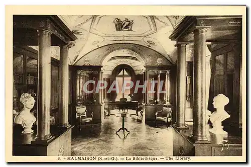 Cartes postales Malmaison La Bibliotheque