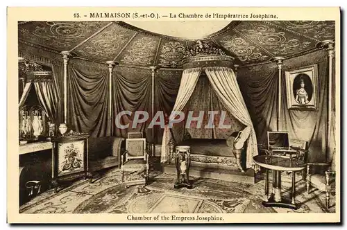 Cartes postales Malmaison La Chambre de L&#39Imperatrice Josephine