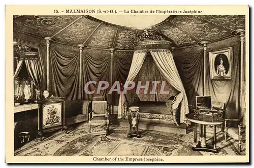 Cartes postales Malmaison La Chambre de L'Imperatrice Josephine