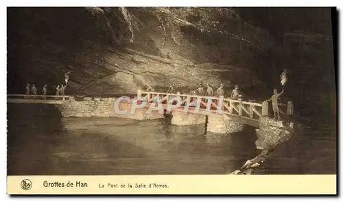 Cartes postales Grottes de Han Le Pont de la Salle d&#39Armes