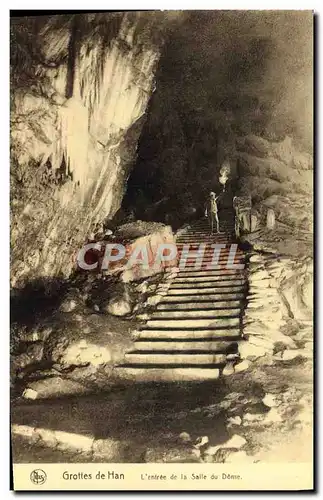 Cartes postales Grottes de Han L&#39entree de la Salle du Dome