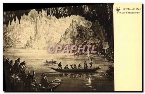 Cartes postales Grottes de Han Le Lac d&#39Embarquement