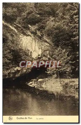 Cartes postales Grottes de Han La Sortie