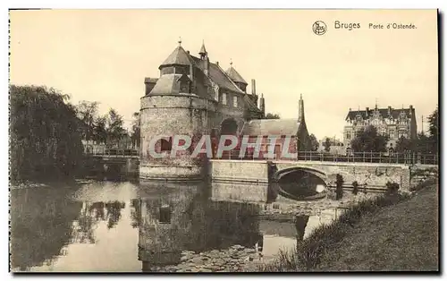 Cartes postales Bruges Porte d'Ostende