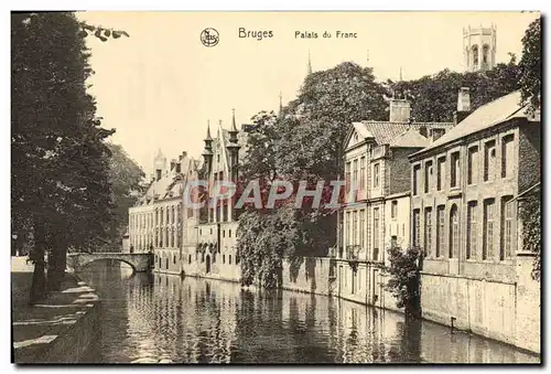 Cartes postales Bruges Palais Du Franc