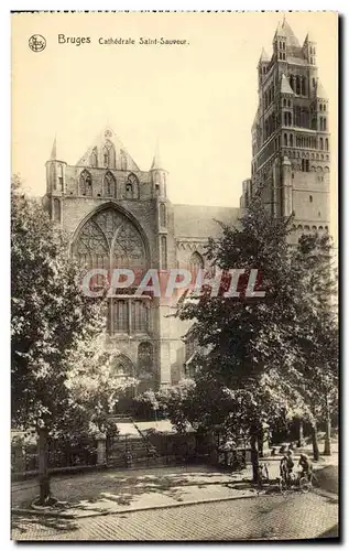 Cartes postales Bruges Cathedrale Saint Sauveur
